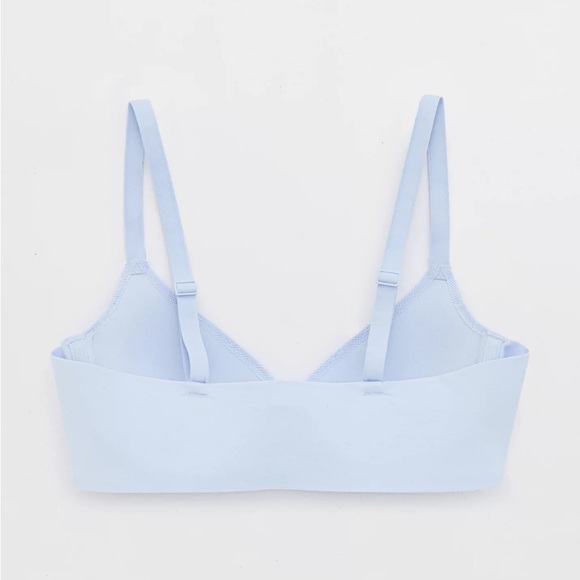 Aerie • Light Blue Lace Smoothez Pull On Bra - Picture 4 of 10